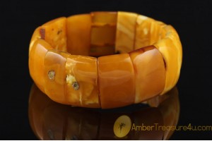 ANTIQUE Unique Color BALTIC AMBER Huge Bangle Bracelet 2