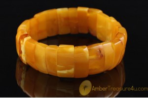 ANTIQUE Unique Color BALTIC AMBER Huge Bangle Bracelet 4