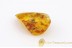  Genuine Polished BALTIC AMBER Stone w Inclusions - 6 FLIES & MIDGE sst5