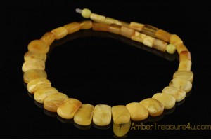 Excellent BUTTER COLOR Genuine BALTIC AMBER Choker