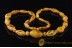 ANTIQUE Large BUTTERSCOTCH Beads BALTIC AMBER Necklace 