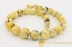 Exclusive Large Round White &Butter Color Round Beads Genuine BALTIC AMBER Necklace