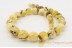 Exclusive Large Round White &Butter Color Round Beads Genuine BALTIC AMBER Necklace
