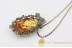 Exclusive VINTAGE Unique Color Genuine BALTIC AMBER Pendant 