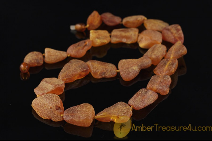 Natural Sea Pieces  Genuine BALTIC AMBER Necklace