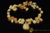 White Large Artisan Genuine BALTIC AMBER Set of Necklace & Bracelet