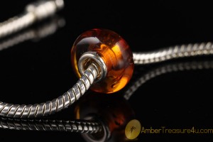 Genuine BALTIC AMBER Bead fits to PANDORA & TROLL Bracelet 