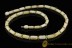 White Color Cylinder Shape Beads  Genuine BALTIC AMBER Unisex Necklace