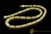 White Color Cylinder Shape Beads  Genuine BALTIC AMBER Unisex Necklace