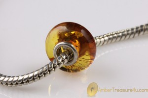 Genuine BALTIC AMBER Bead fits to PANDORA & TROLL Bracelet 