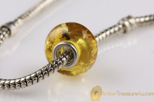 Genuine BALTIC AMBER Bead fits to PANDORA & TROLL Bracelet 