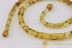 Cylinder Shape Beads FOSSIL INSECTS Genuine BALTIC AMBER Necklace