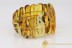 Large Genuine BALTIC AMBER Stretch Bracelet with Fossil Inclusions