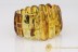 Large Genuine BALTIC AMBER Stretch Bracelet with Fossil Inclusions