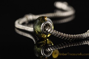 Genuine BALTIC AMBER Bead fits to PANDORA & TROLL Bracelet 