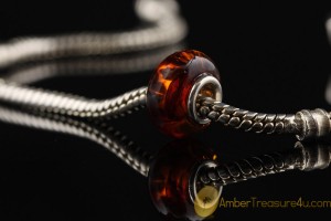 Genuine BALTIC AMBER Bead fits to PANDORA & TROLL Bracelet 