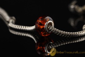 Genuine BALTIC AMBER Bead fits to PANDORA & TROLL Bracelet 