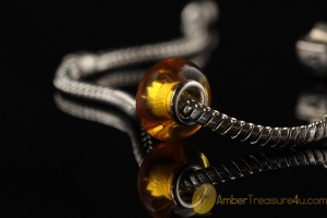 Genuine BALTIC AMBER Bead fits to PANDORA & TROLL Bracelet 