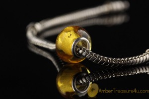 Genuine BALTIC AMBER Bead fits to PANDORA & TROLL Bracelet 