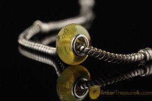 Genuine BALTIC AMBER Bead fits to PANDORA & TROLL Bracelet 