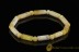 White Color Beads Genuine BALTIC AMBER Stretch Bracelet