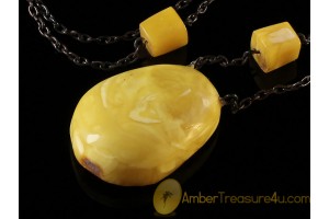 ANTIQUE Butterscotch Genuine BALTIC AMBER Pendant anp2