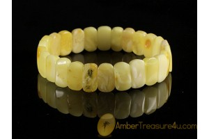 Butter Color Pieces BALTIC AMBER Stretch Bracelet b17