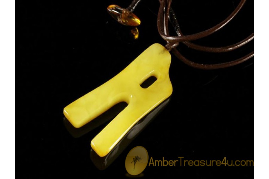 Butterscoth A Amulet BALTIC AMBER Pendant - Leather 18 Butterscoth A Amulet BALTIC AMBER Pendant - Leather 18
