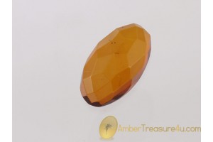 Faceted Cognac Color BALTIC AMBER Cabochon 2