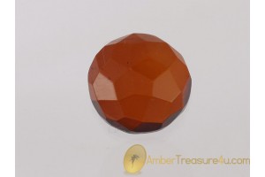 Faceted Cognac Color BALTIC AMBER Cabochon 5