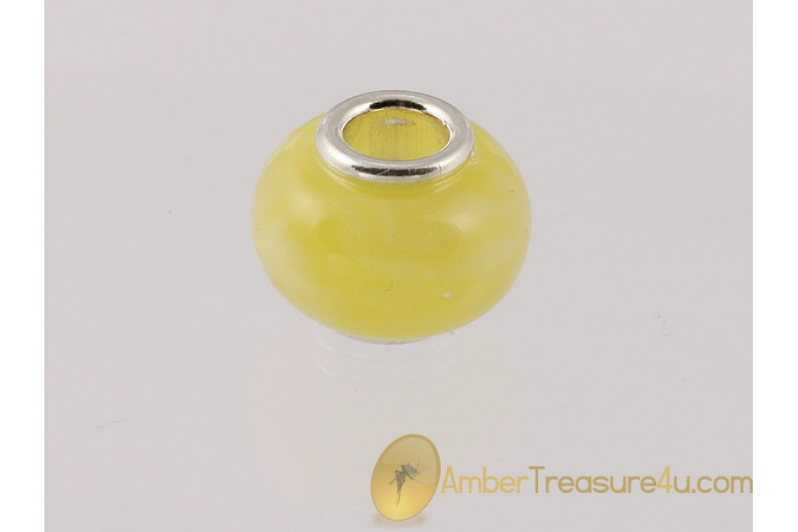 Genuine BALTIC AMBER Bead fits to PANDORA & TROLL Bracelet 8