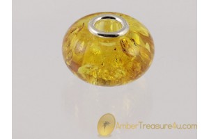 Genuine BALTIC AMBER Bead fits to PANDORA & TROLL Bracelet 16