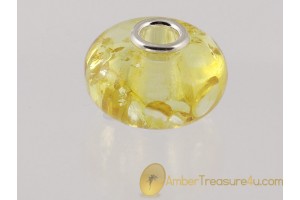 Genuine BALTIC AMBER Bead fits to PANDORA & TROLL Bracelet 17