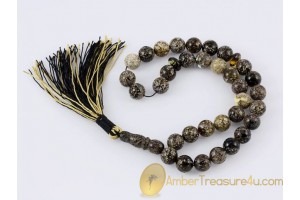 Islamic 33 Prayer Beads round 12mm Genuine BALTIC AMBER