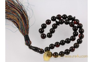 Islamic 33 Prayer Beads round 10mm Genuine BALTIC AMBER