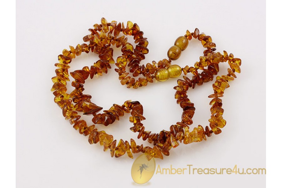 Lot of 2 Baby Teething Necklaces BALTIC AMBER 13.5