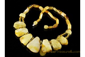 Nice Color Pieces Genuine BALTIC AMBER Choker 17