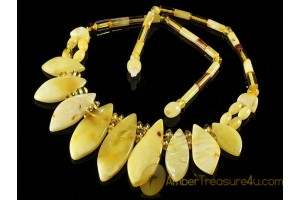 Nice Color Pieces Genuine BALTIC AMBER Choker 17