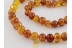 ANTIQUE Large Baroque Beads BALTIC AMBER Necklace an3