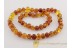 ANTIQUE Large Baroque Beads BALTIC AMBER Necklace an3