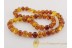 ANTIQUE Large Baroque Beads BALTIC AMBER Necklace an3