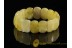 WHITE & BUTTER Color Pieces BALTIC AMBER Stretch Bracelet b18