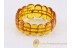 Glittering Cognac Color Pieces BALTIC AMBER Stretch Bracelet