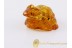 Hand Carved Genuine BALTIC AMBER - Large FROG Statuette f10