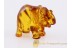 Hand Carved Genuine BALTIC AMBER ELEPHANT Statuette f14