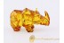 Hand Carved Genuine BALTIC AMBER Large RHINOCEROS Statuette f9