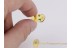 4 Petal BLOOM on TWIG in BALTIC AMBER  234