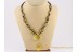CARVED Shell Glittering beads Genuine BALTIC AMBER Necklace 18