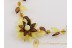 Beautiful Flower Genuine BALTIC AMBER Necklace 28