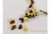 Beautiful Flower Genuine BALTIC AMBER Y shape Necklace 31